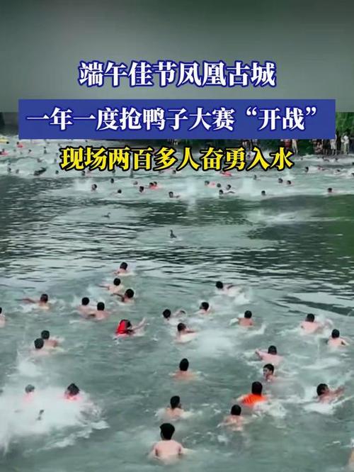 凤凰古城百人抢鸭子,凤凰古城百人抢鸭子 太精彩了